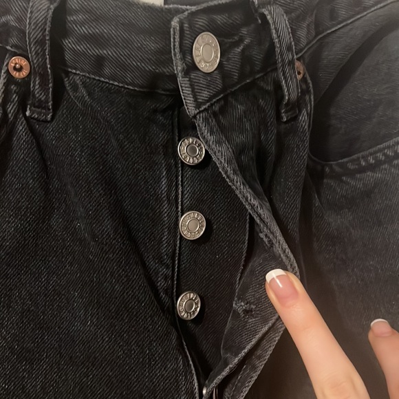 AGOLDE | Cherie High Rise Straight in Distortion - Picture 4 of 6